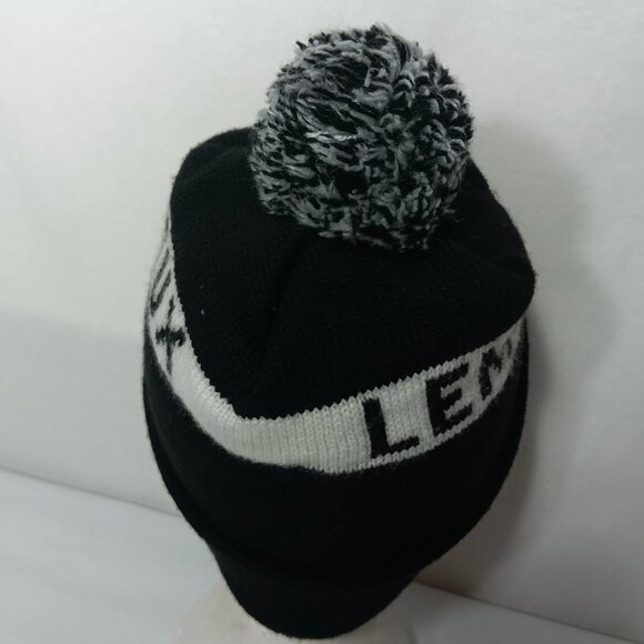 Mario Lemieux Hat Knit Beanie Pittsburgh Penguins Pom Pom Boggin NHL Hockey USA - Picture 7 of 11